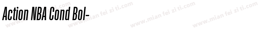 Action NBA Cond Bol字体转换